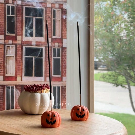 Mini Pumpkin Incense Stick Holder