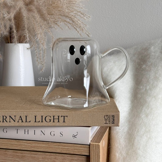 Cute spooky autumn summerween ghost class mug