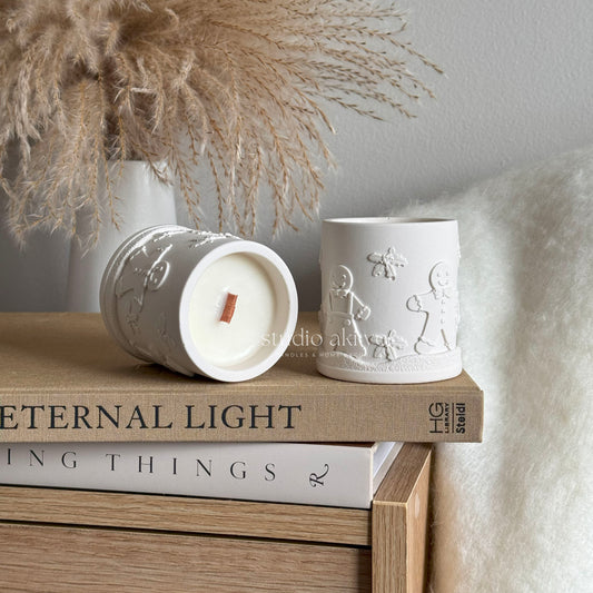 Holiday spice candle – ginger, clove, and vanilla