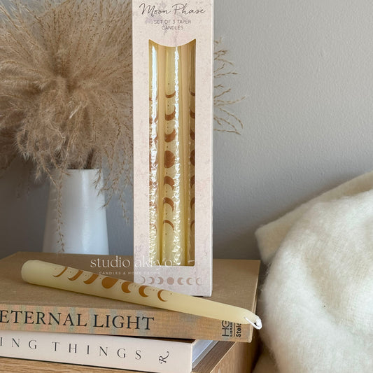 Taper Candle Set - Moon Phase