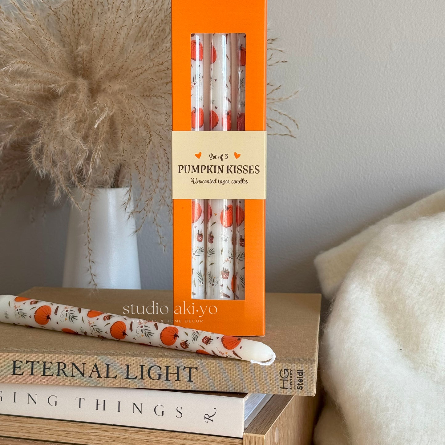 Taper Candle Set - Pumpkin Kisses