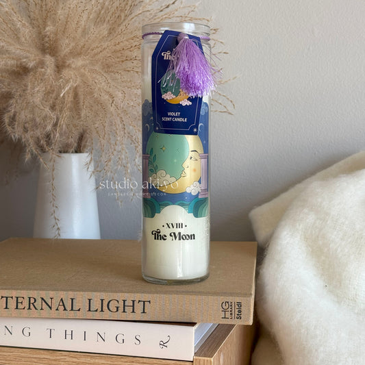 Glass Jar Pillar Candle - The Moon