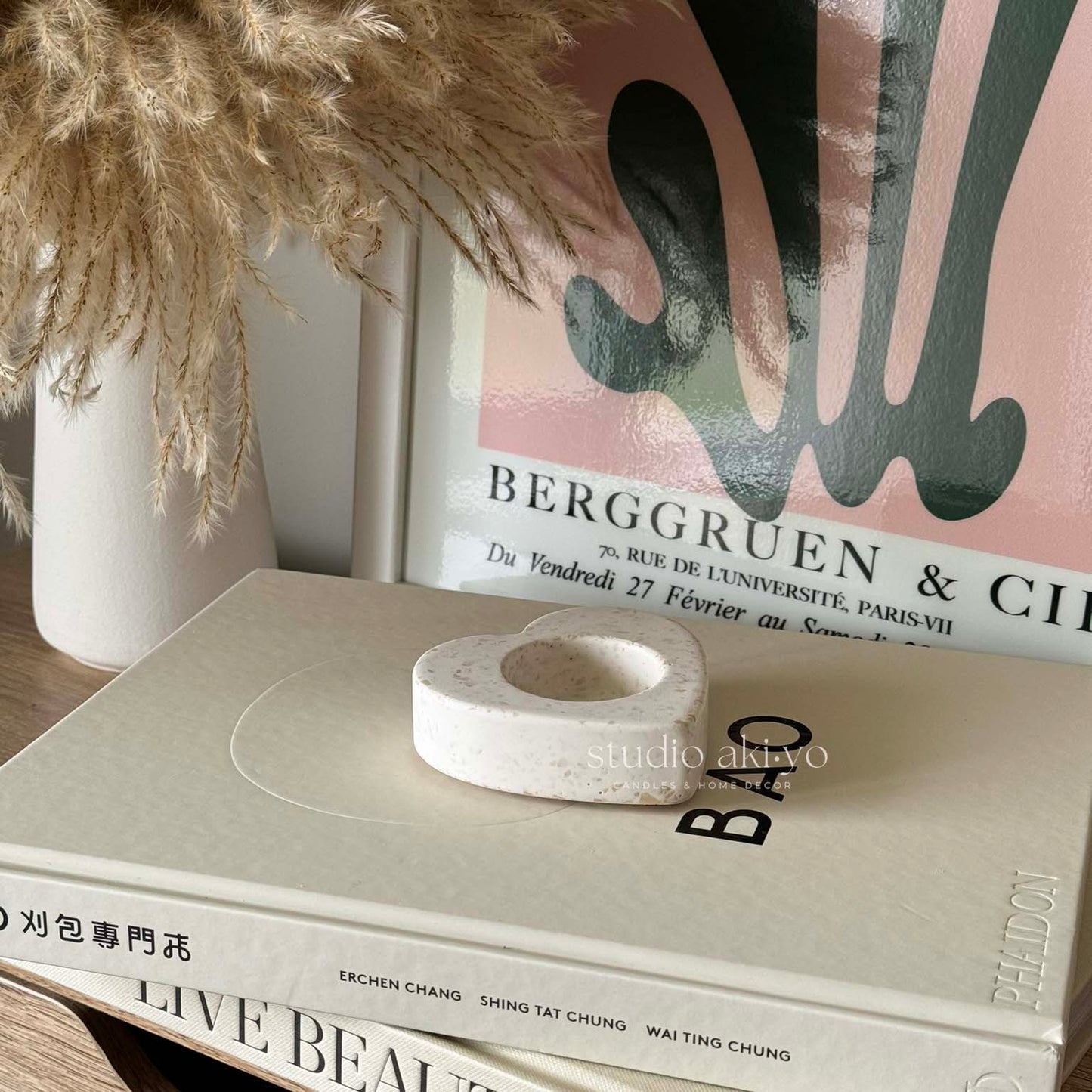 Heart Terrazzo Tealight Candle Holder