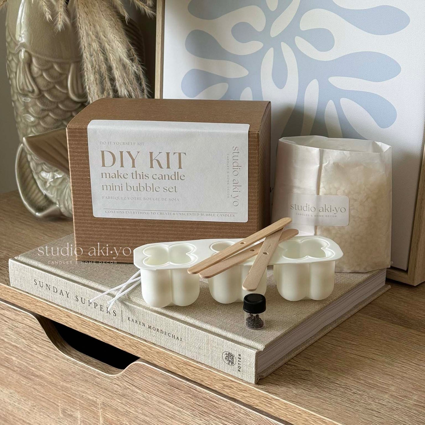 DIY Kit - Mini Bubble Set Candle