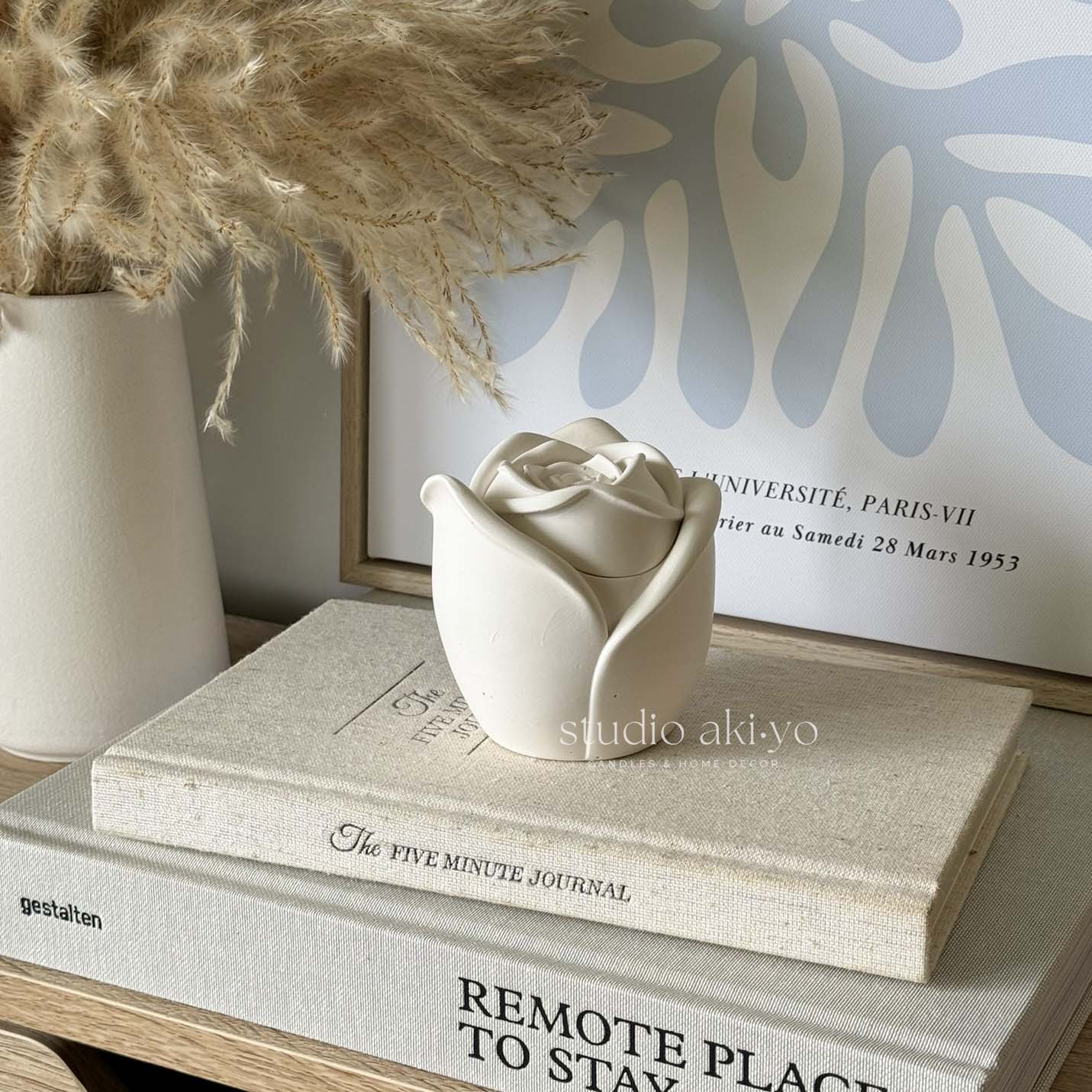 Wood Wick Candle - Rosebud