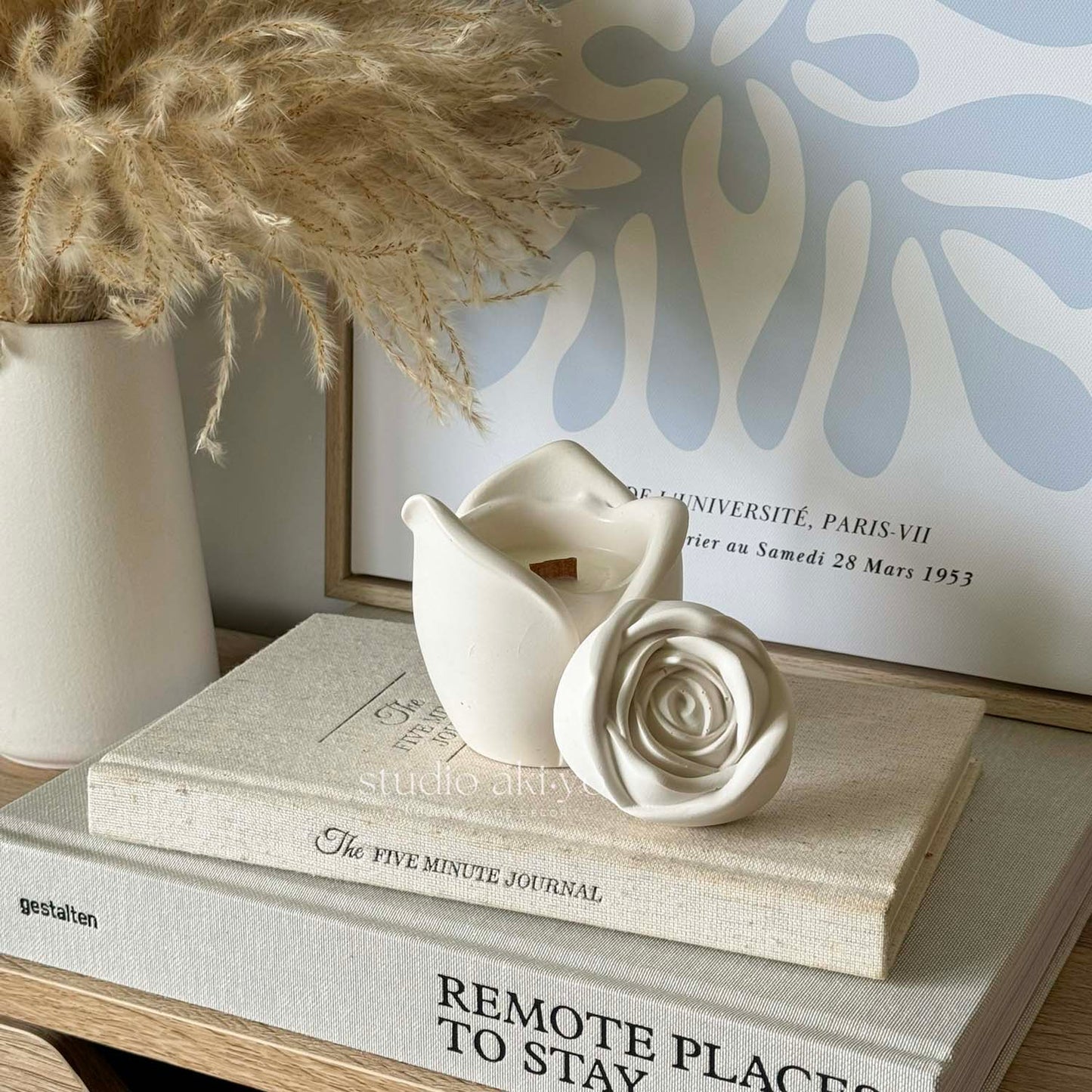 Wood Wick Candle - Rosebud
