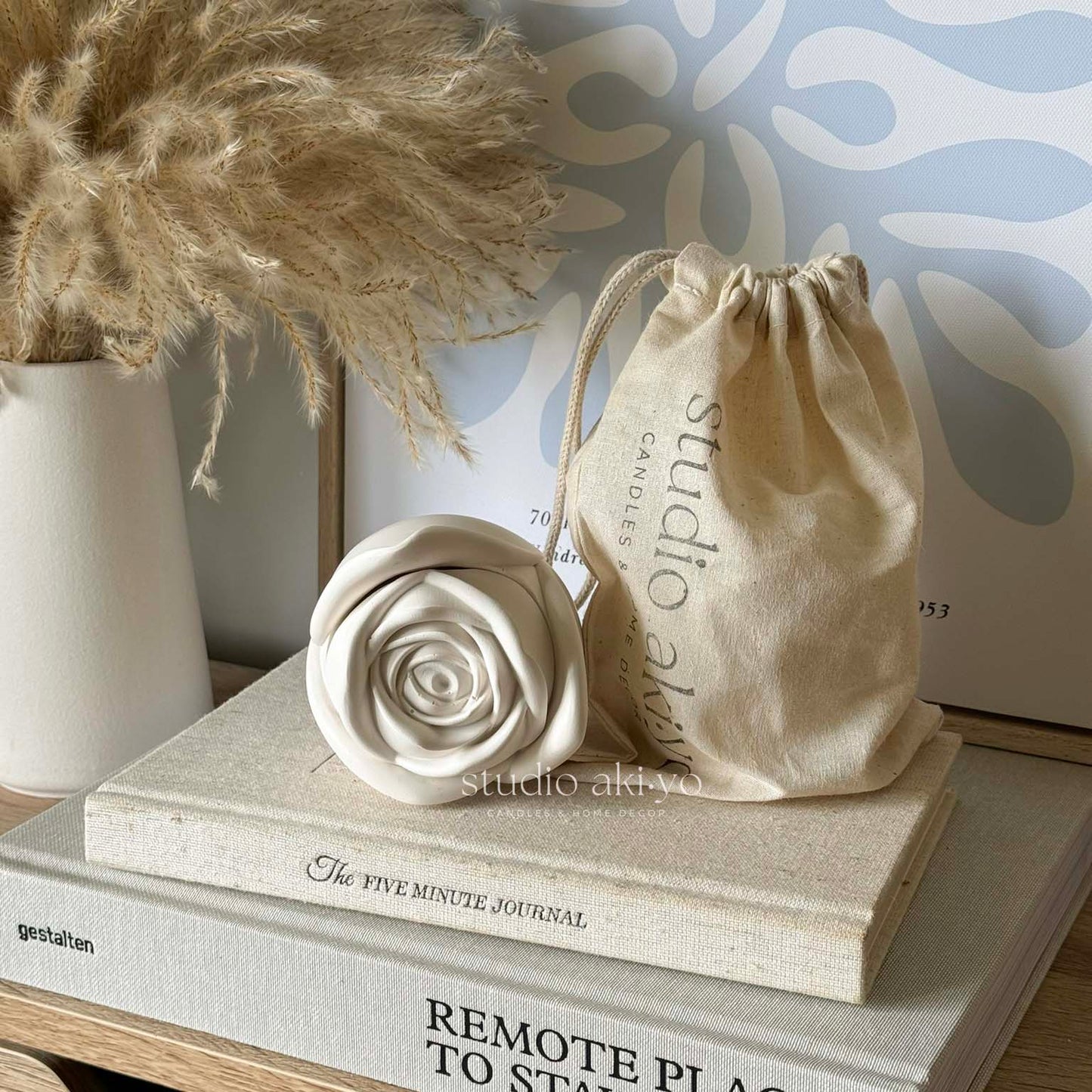 Wood Wick Candle - Rosebud