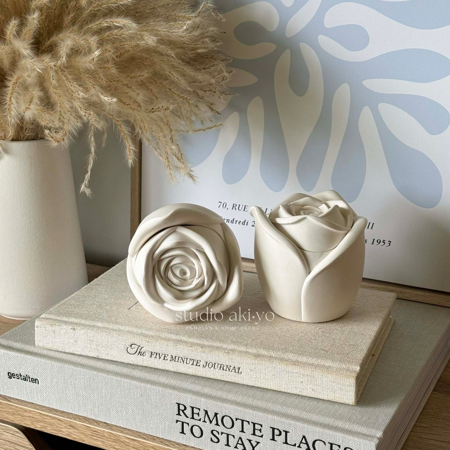 Wood Wick Candle - Rosebud