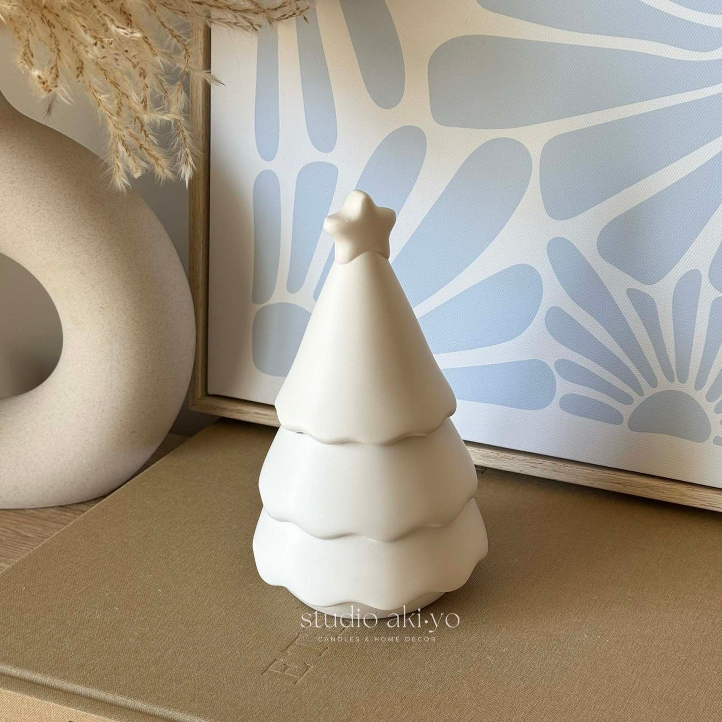 Hand-poured forest candle with fir, pine, and cedar