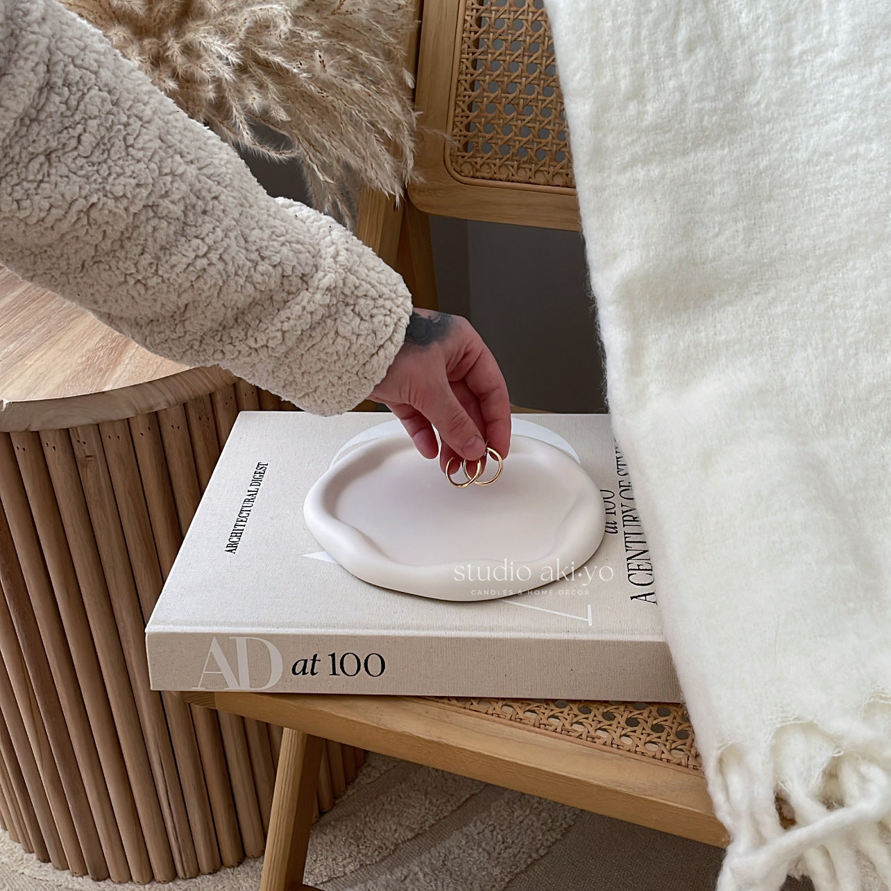 Irregular Round Cloud Trinket Tray