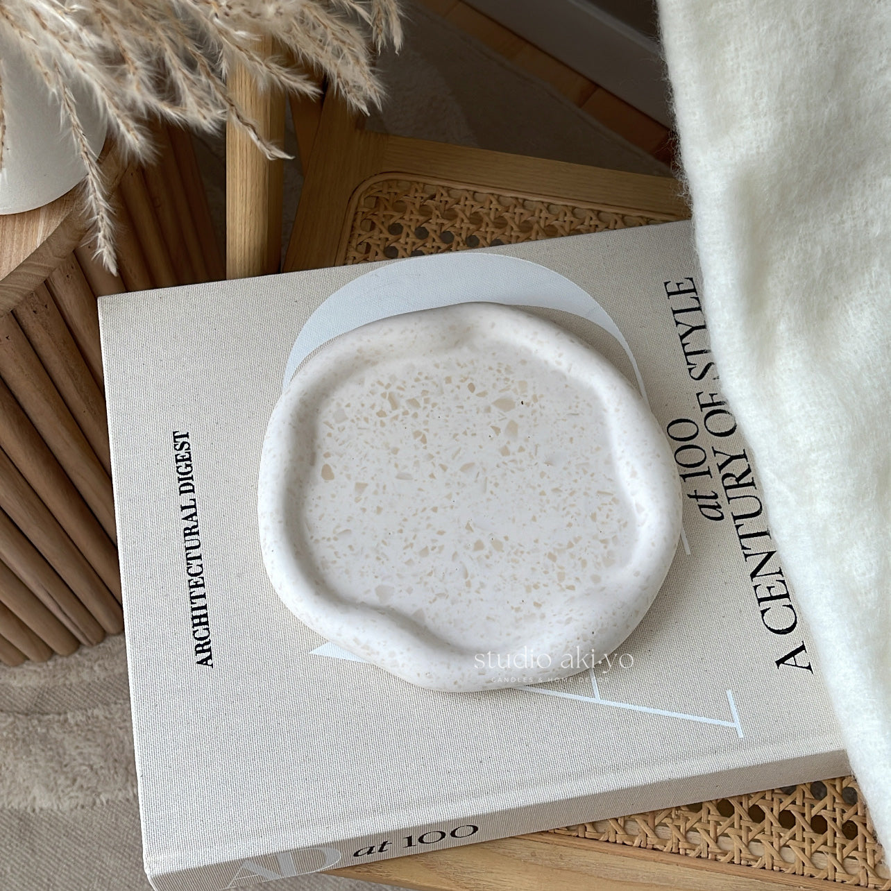 Irregular Round Cloud Terrazzo Trinket Tray