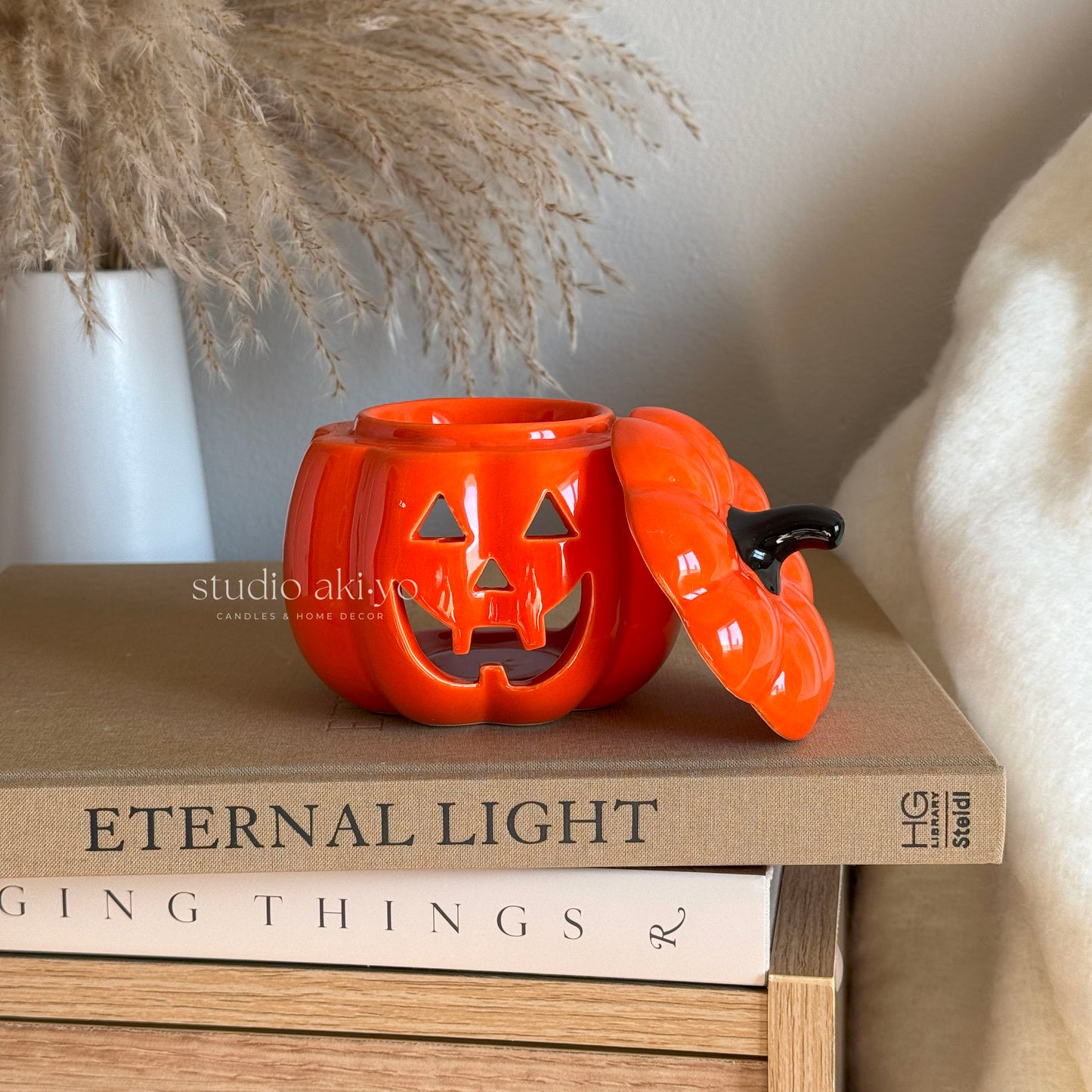 Round Jack-O'-Lantern Wax Melt Burner