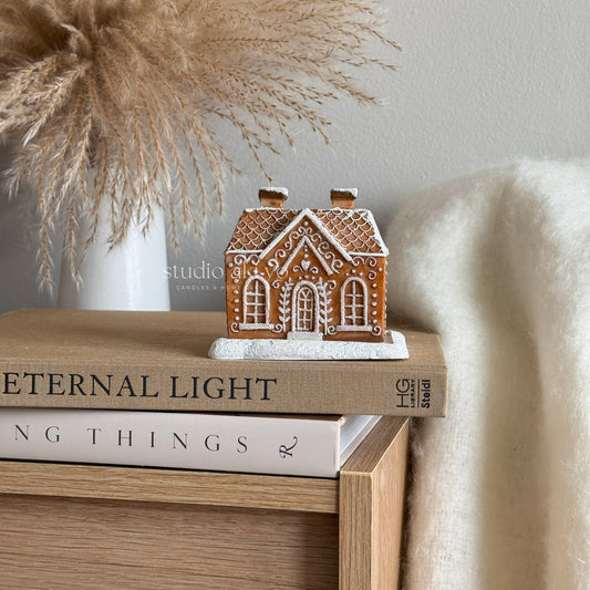 Brown Gingerbread Incense Cone Holder