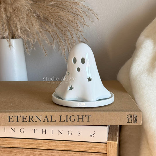 Ghost Incense Cone and Tealight Holder