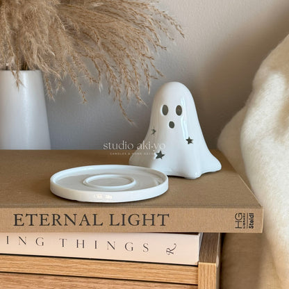 Ghost Incense Cone and Tealight Holder