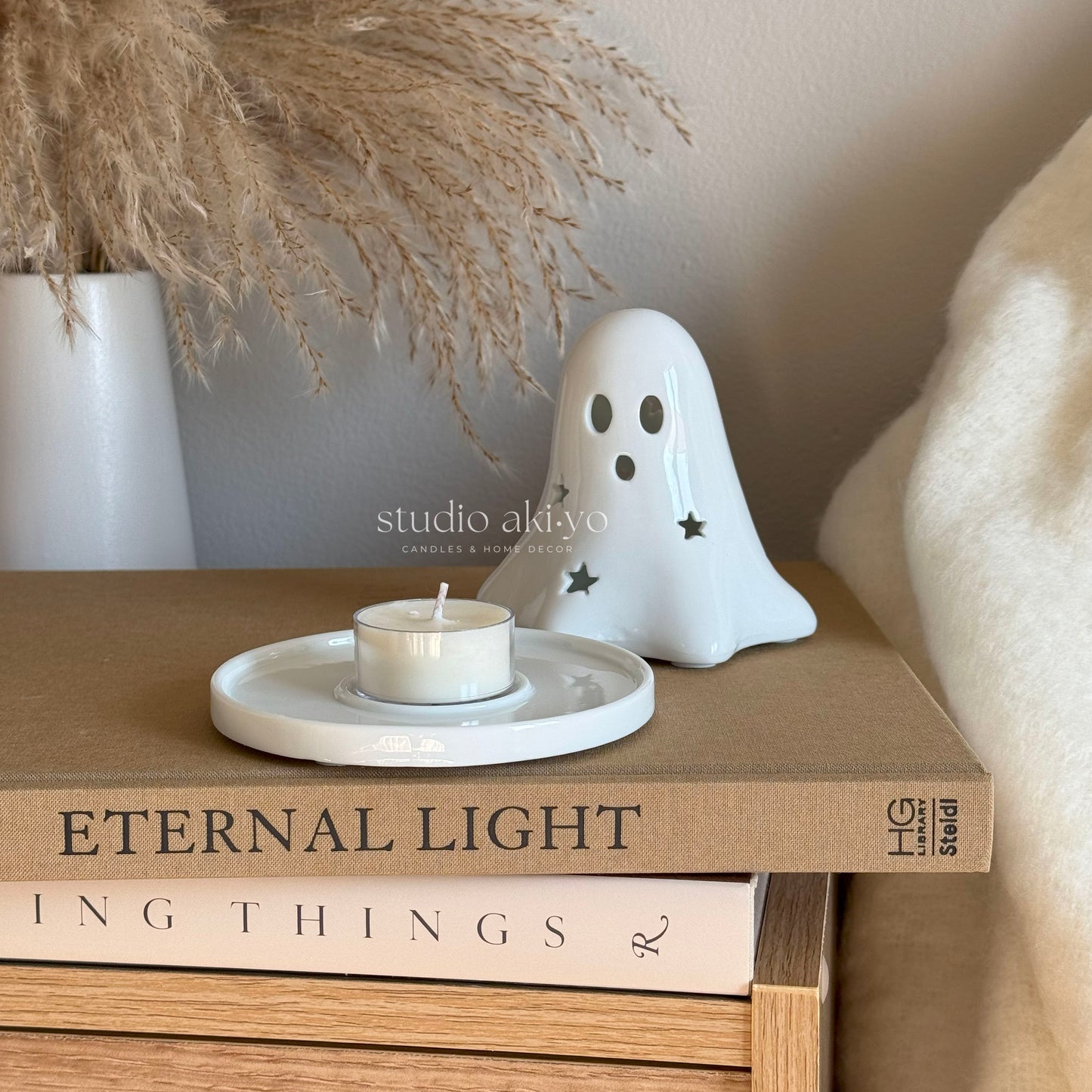 Ghost Incense Cone and Tealight Holder