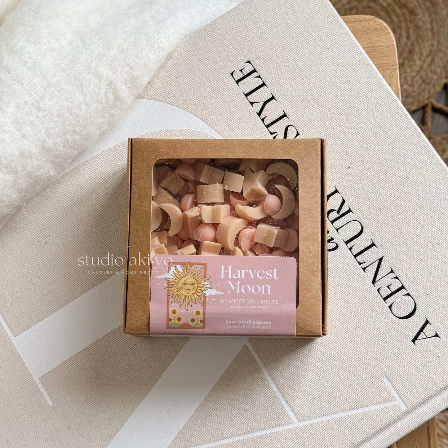 Harvest Moon wax melts scoopies in stars and moon shapes