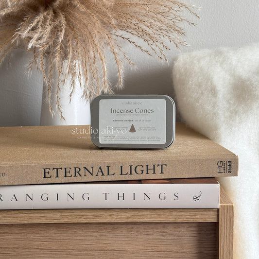 Clean burning incense cones for focused energy called Clarity