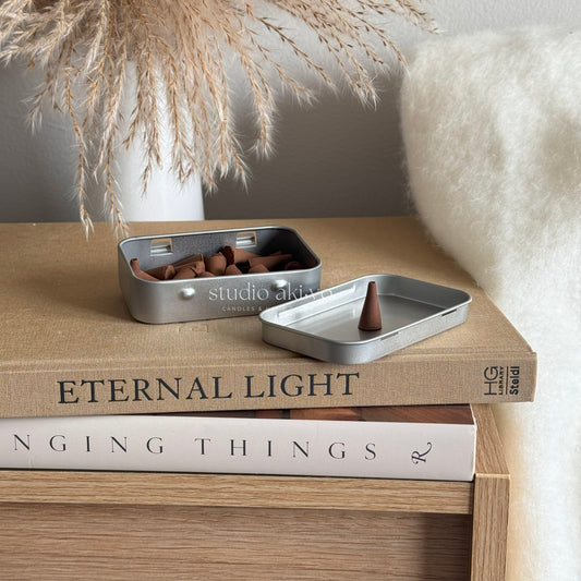 Clean burning incense cones for focused energy called Clarity