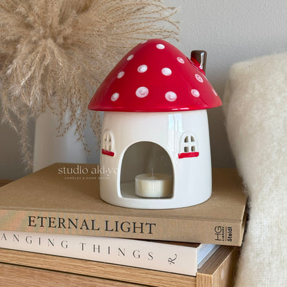 Mushroom Cottagecore House Wax Melt Burner