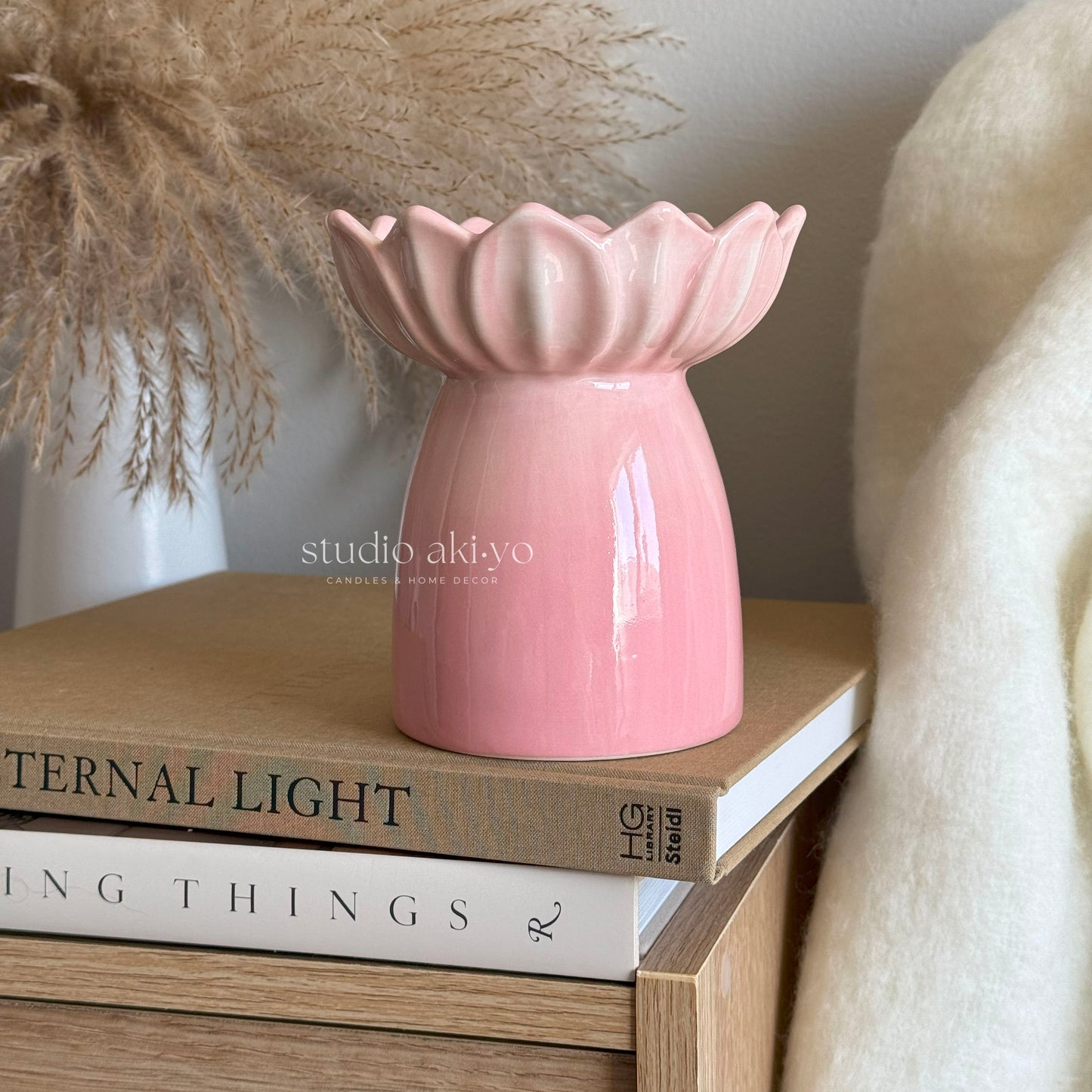 Pink Water Lily Wax Melt Burner