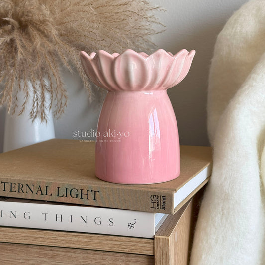 Pink Water Lily Wax Melt Burner