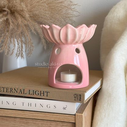 Pink Water Lily Wax Melt Burner