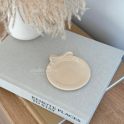 Round Bow Trinket Tray