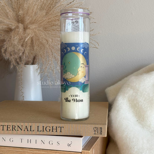 Glass Jar Pillar Candle - The Moon