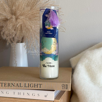 Glass Jar Pillar Candle - The Moon