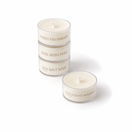 Studio Akyio tealight candle sample