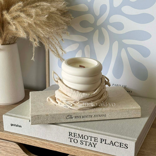 Spa-inspired candle with eucalyptus and mint scent in cloud jar