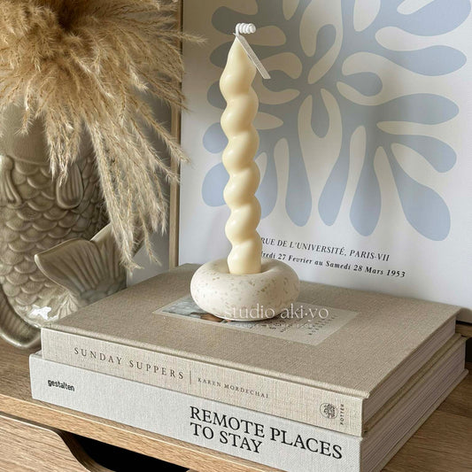 Minimalist Terrazzo Taper Candle Holder