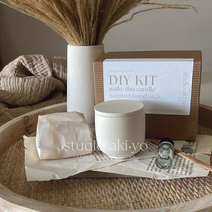 DIY Kit - Scented Wood Wick Candle