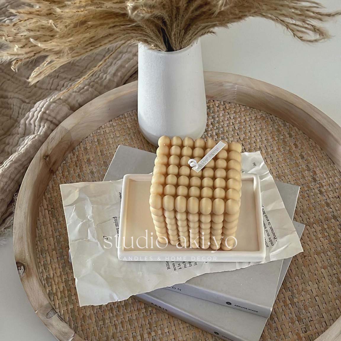 Square Bubble Candle