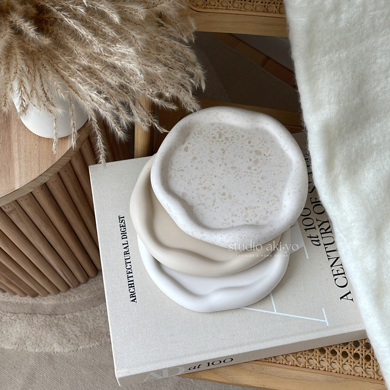 Irregular Round Cloud Terrazzo Trinket Tray