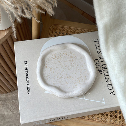 Irregular Round Cloud Terrazzo Trinket Tray