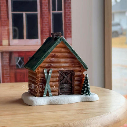 Winter Après Ski Cabin Incense Cone Holder