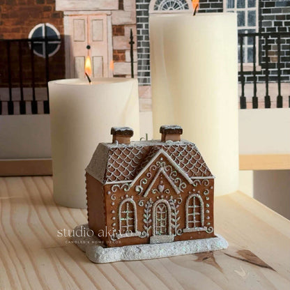 Brown Gingerbread Incense Cone Holder