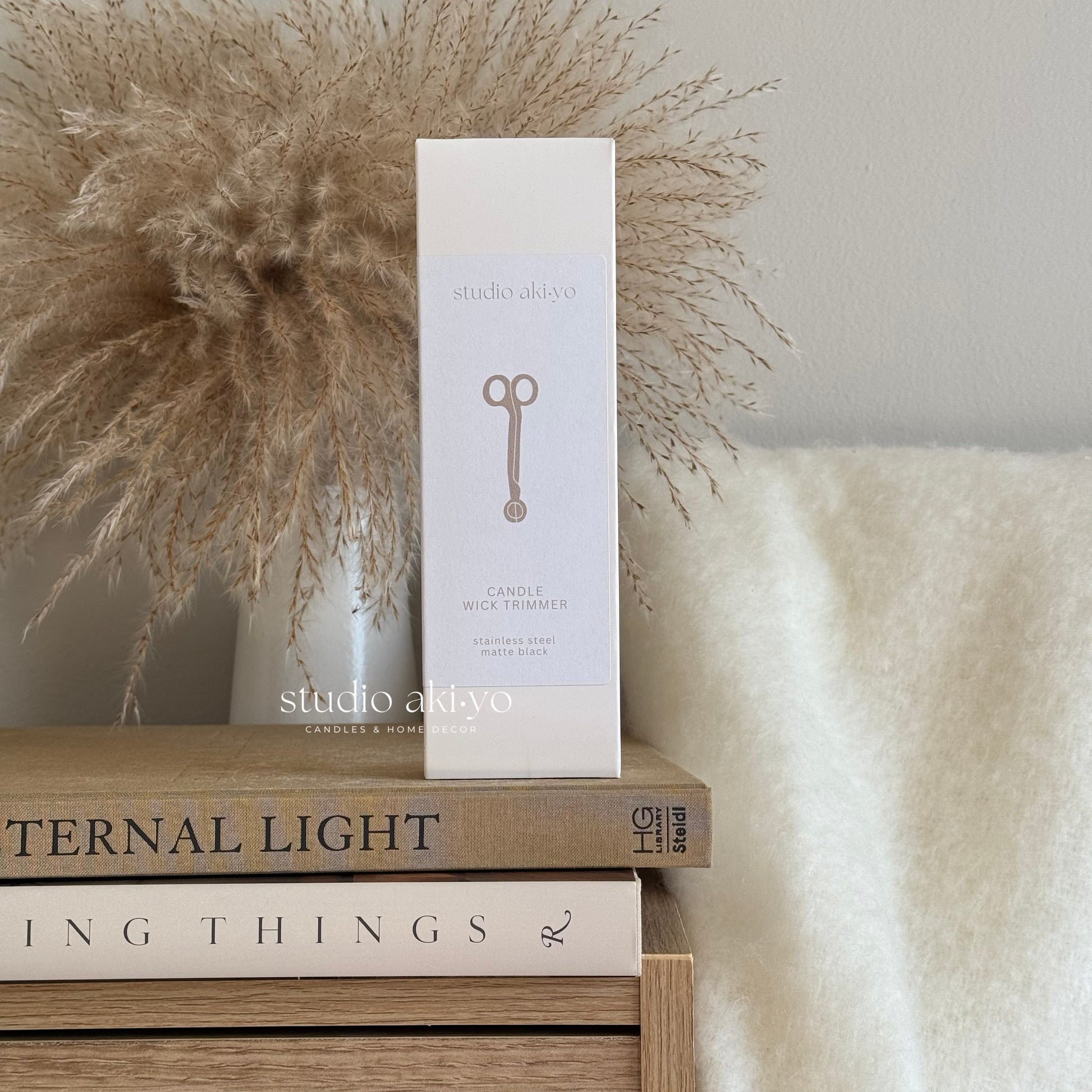 Product packaging on books with decorative elements